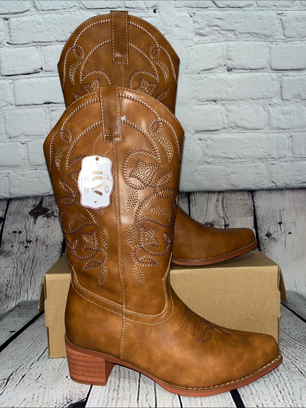 ✅SOLD✅ NWT IUV Women’s Western Cowboy Boots Size 7.5 - Picture 17 of 17